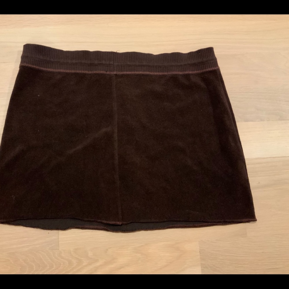 MAX STUIDIO Terrycloth Miniskirt Brown - Picture 3 of 3